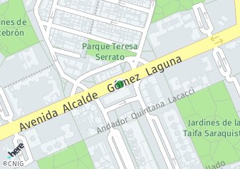 código postal de la provincia de Alcalde Gomez Laguna Avenida en Zaragoza