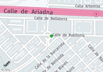 código postal de la provincia de Alhabia Glorieta en Madrid