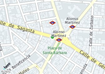 código postal de la provincia de Alonso Martinez Plaza en Madrid