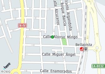 código postal de la provincia de Alonso Mingo en Sevilla