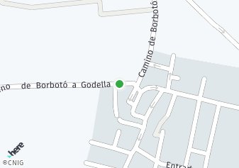 código postal de la provincia de Borboto A Godella Borboto en Valencia