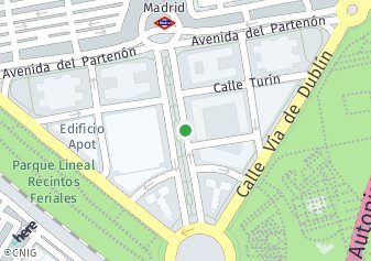 código postal de la provincia de Capital De Espana Madrid Avenida en Madrid