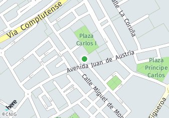 código postal de la provincia de Carlos I Plaza en Alcala De Henares