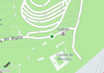 código postal de la provincia de Castell De Montjuic en Barcelona