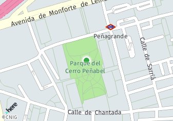 código postal de la provincia de Cerro Penabel Parque en Madrid