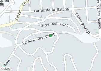 código postal de la provincia de Cimal Passeig en Barcelona