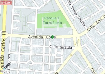código postal de la provincia de Coria Avenida en Sevilla