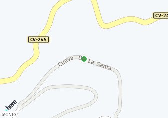 código postal de la provincia de Cueva Santa La en Castellon