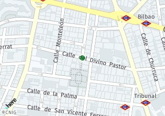 código postal de la provincia de Divino Pastor en Madrid