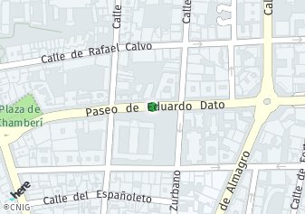 código postal de la provincia de Eduardo Dato Paseo en Madrid