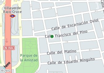 código postal de la provincia de Francisco Del Pino en Madrid