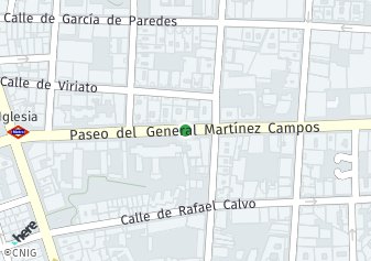 código postal de la provincia de General Martinez Campos Paseo en Madrid