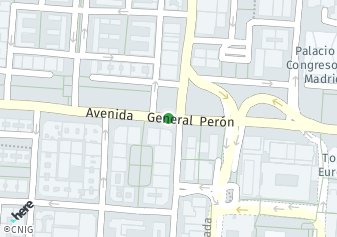 código postal de la provincia de General Peron Avenida en Madrid