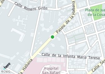 código postal de la provincia de Habana Paseo en Madrid
