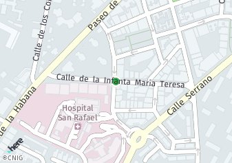 código postal de la provincia de Infanta Maria Teresa en Madrid