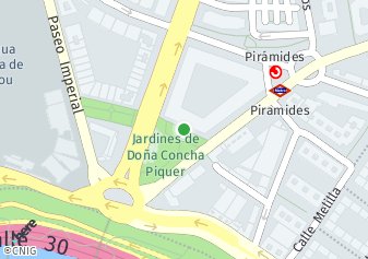 código postal de la provincia de Jardines De Dona Concha Piquer en Madrid