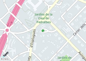 código postal de la provincia de Jardins De La Creu De Pedralbes en Barcelona
