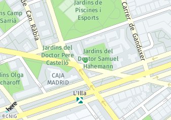 código postal de la provincia de Jardins Del Doctor Samuel C Hahneman en Barcelona