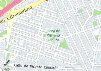 código postal de la provincia de Mariano Lanuza Plaza en Madrid