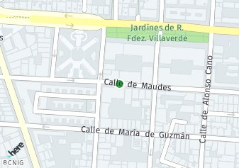 código postal de la provincia de Maudes en Madrid