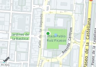 código postal de la provincia de Pablo Ruiz Picasso Plaza en Madrid