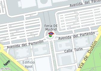 código postal de la provincia de Partenon Avenida en Madrid