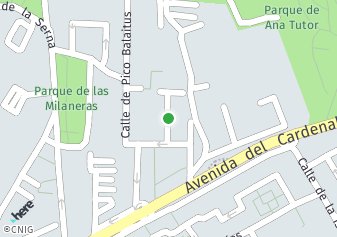 código postal de la provincia de Pico Salvaguardia Plaza en Madrid
