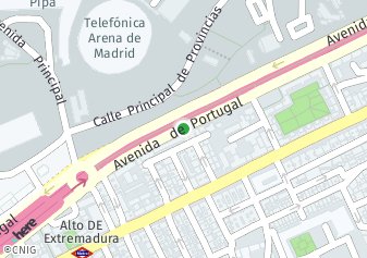 código postal de la provincia de Portugal Avenida en Madrid