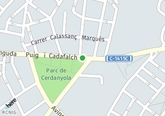 código postal de la provincia de Puig I Cadafalch Avinguda en Mataro