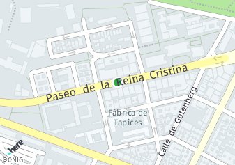 código postal de la provincia de Reina Cristina Paseo en Madrid