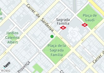 código postal de la provincia de Sagrada Familia Placa Impares Del 9 Al 15 Pares Del 8 Al 16 en Barcelona
