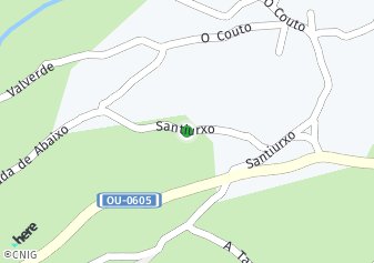 código postal de la provincia de Santiurxo en Provincia De Ourense