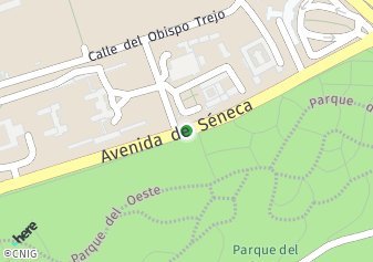 código postal de la provincia de Seneca Avenida en Madrid