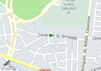 código postal de la provincia de Serralada en Sabadell